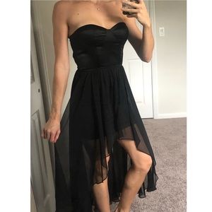 Blaque Label corset hi low cocktail dress